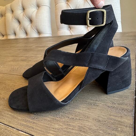 Vionic Samara Block Wedge Sandals Size 6.5 EU 36.5 Party Wedding Event Comfort - Picture 2 of 13